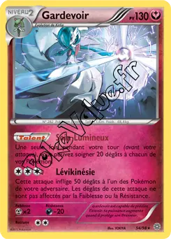 Carte Pokémon Gardevoir  n°54 de la série Origines Antiques
