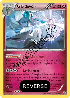 Carte Pokémon Gardevoir  Reverse n°54 de la série Origines Antiques