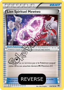 Carte Pokémon Lien Spirituel Mewtwo Reverse n°144 de la série Impulsion Turbo