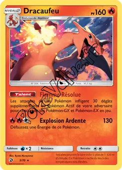 Carte Pokémon Dracaufeu n°3 de la série Majesté des Dragons