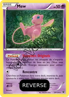 Carte Pokémon Mew  Reverse n°29 de la série Impact des destins
