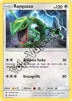 Carte Pokémon Rayquaza  n°106 de la série Gardiens Ascendant
