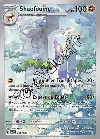 Carte Pokémon Shaofouine  n°200 de la série Faille Paradoxe