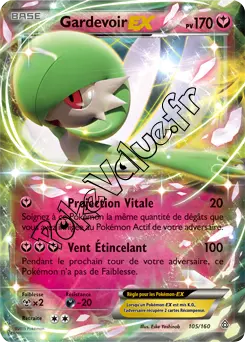 Carte Pokémon Gardevoir EX  n°105 de la série Primo Choc